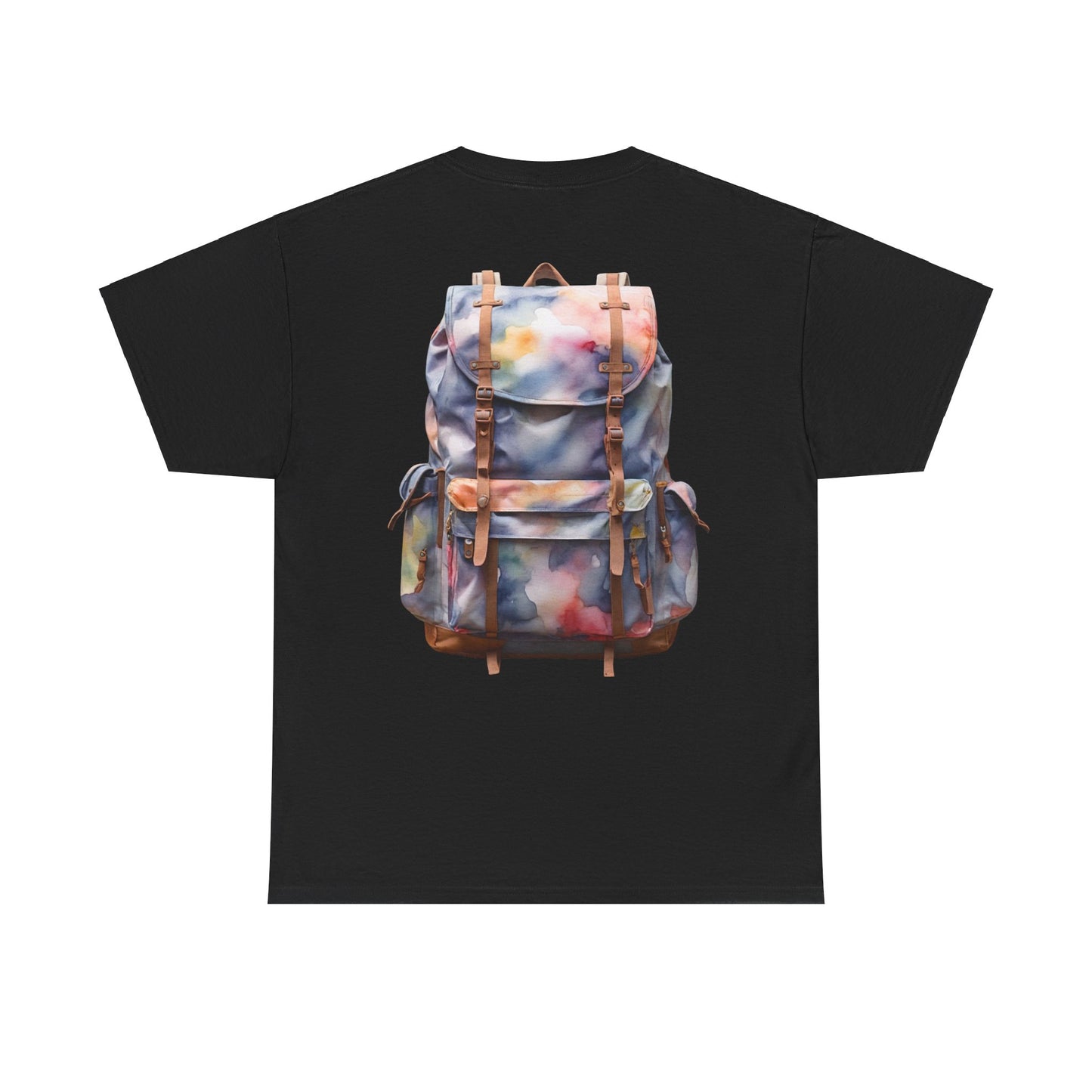 Backpack (on back) - Heavy Cotton Tee