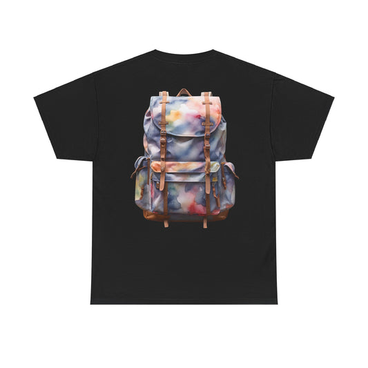 Backpack (on back) - Heavy Cotton Tee