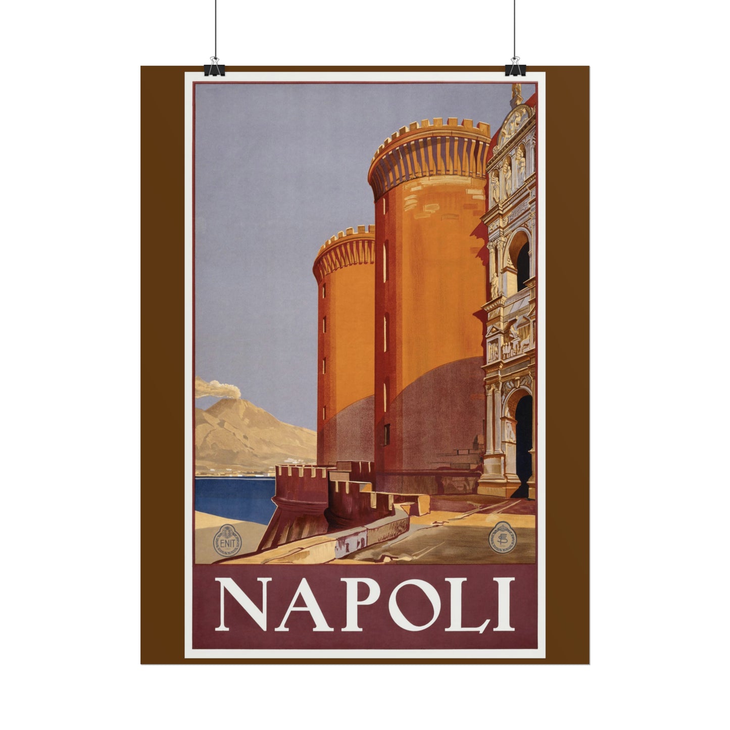 Vintage Travel Poster - Napoli - Rolled Poster