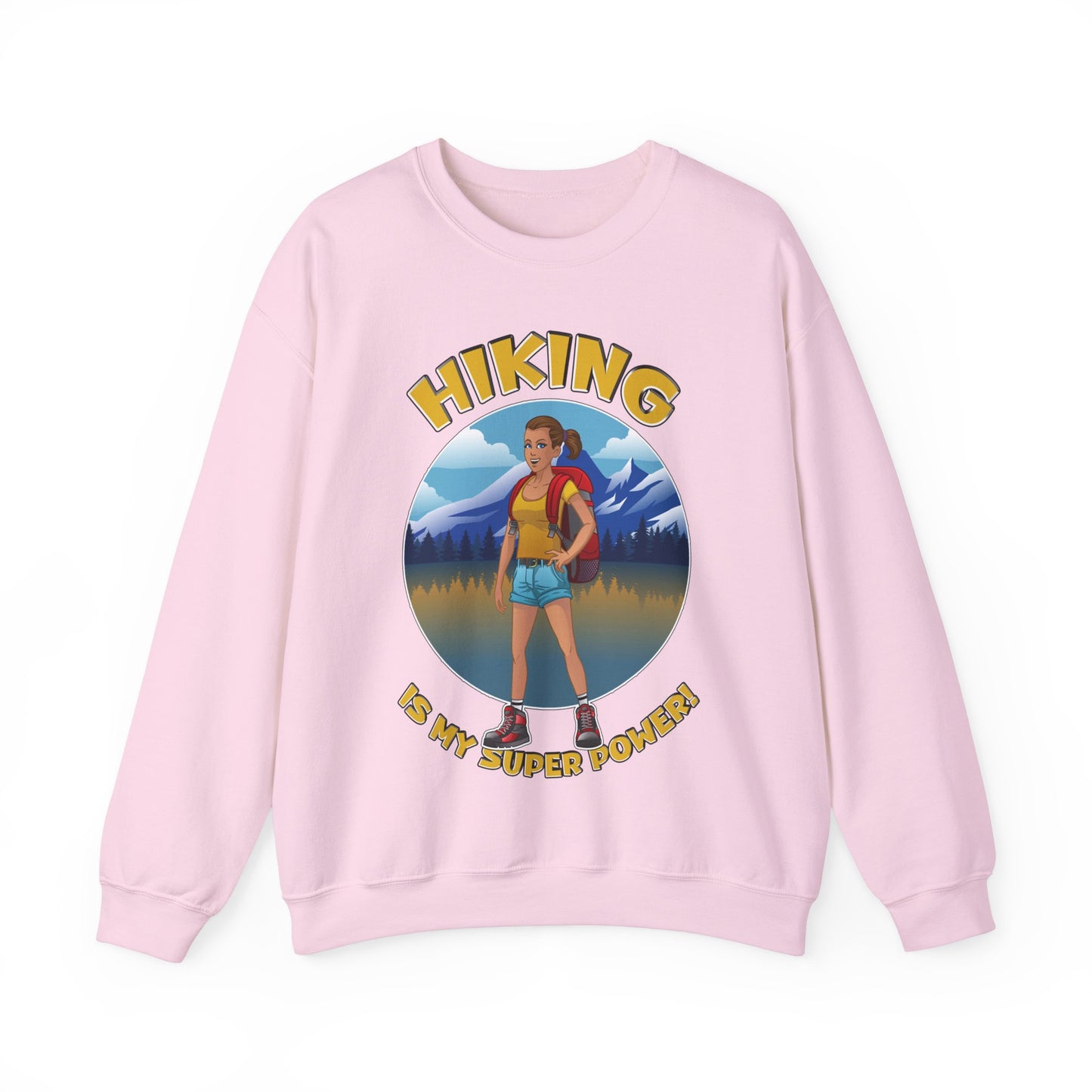 Hiking is my Super Power - Heavy Blend™ Crewneck Sweatshirt