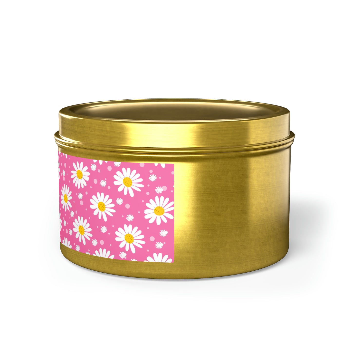 Daisies Pink - Scented Tin Candles