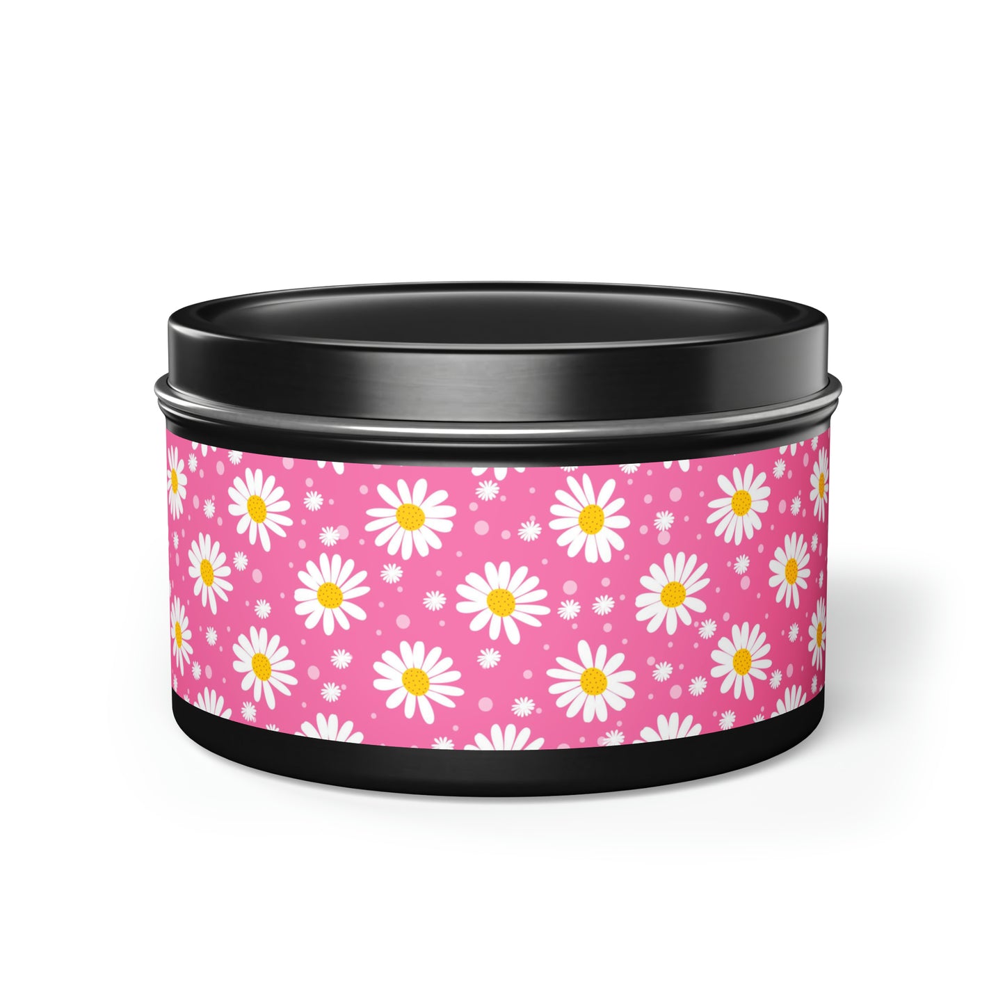 Daisies Pink - Scented Tin Candles