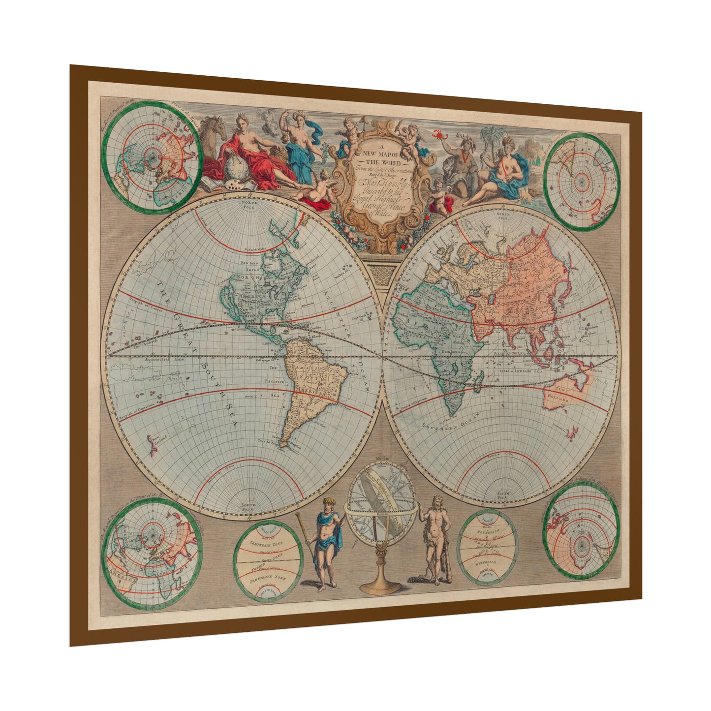 Vintage World Map 1 - Rolled Poster