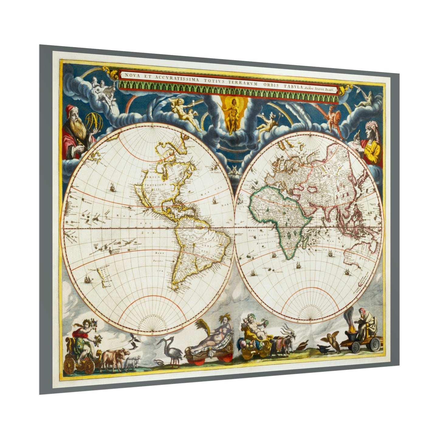 Vintage World Map 4 - Rolled Poster