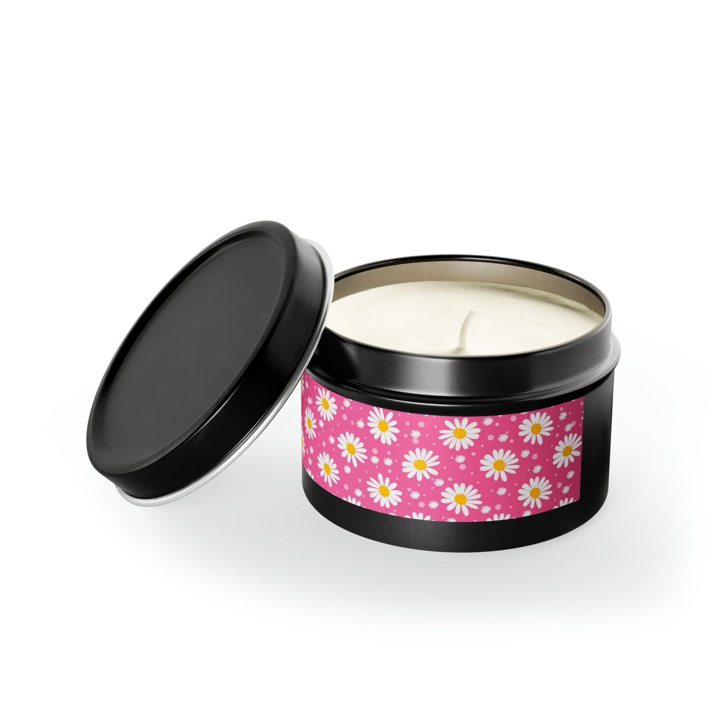 Daisies Pink - Scented Tin Candles