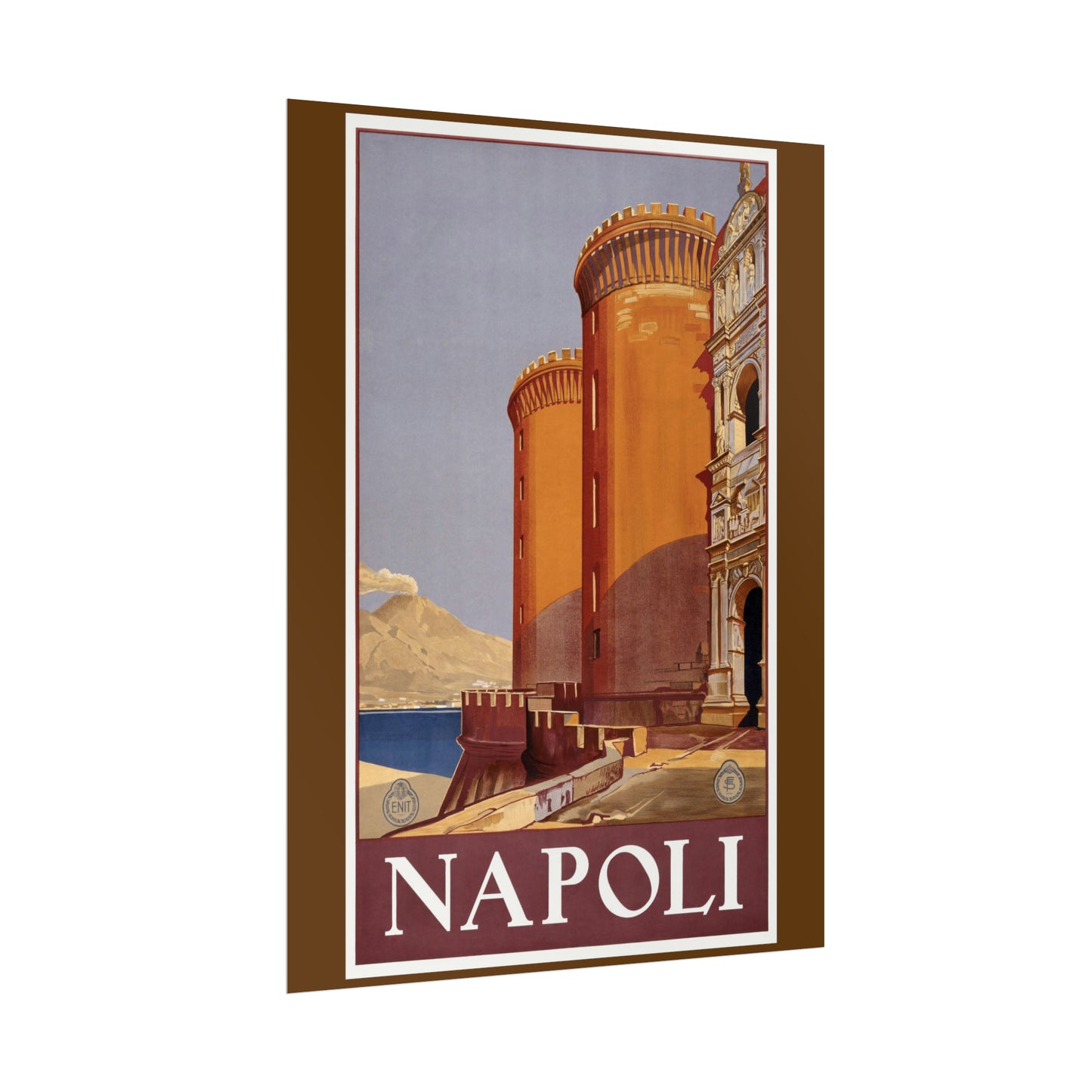 Vintage Travel Poster - Napoli - Rolled Poster