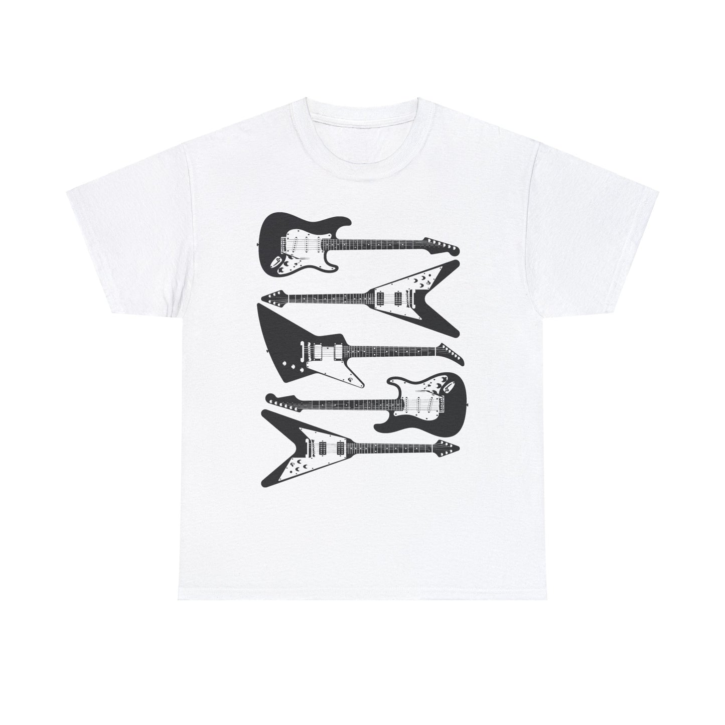 Five Guitars - Heavy Cotton Tee