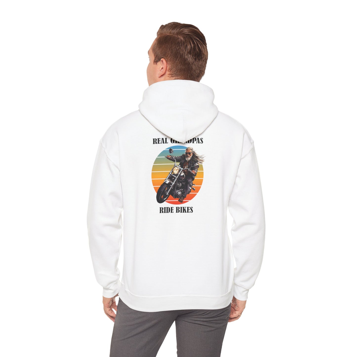 Grandpa Biker - Heavy Blend™ Hooded Sweatshirt