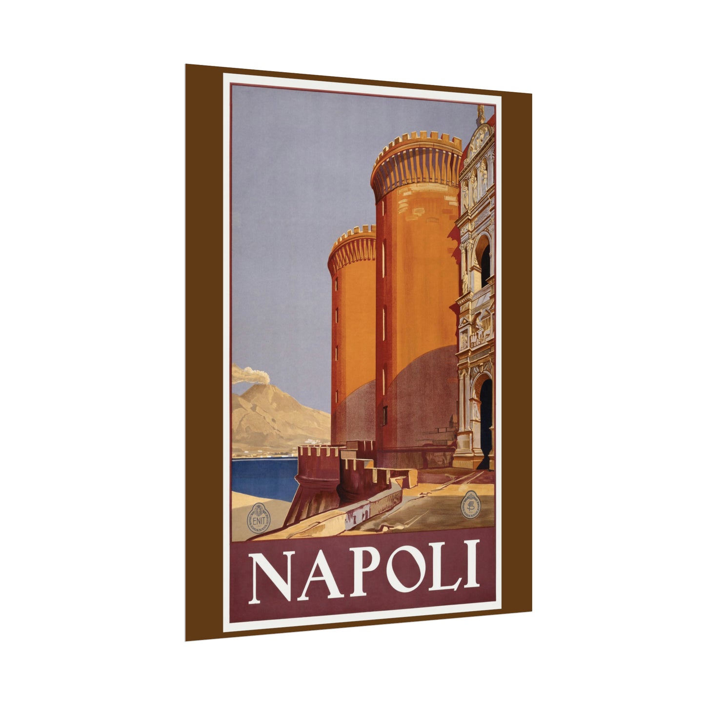 Vintage Travel Poster - Napoli - Rolled Poster