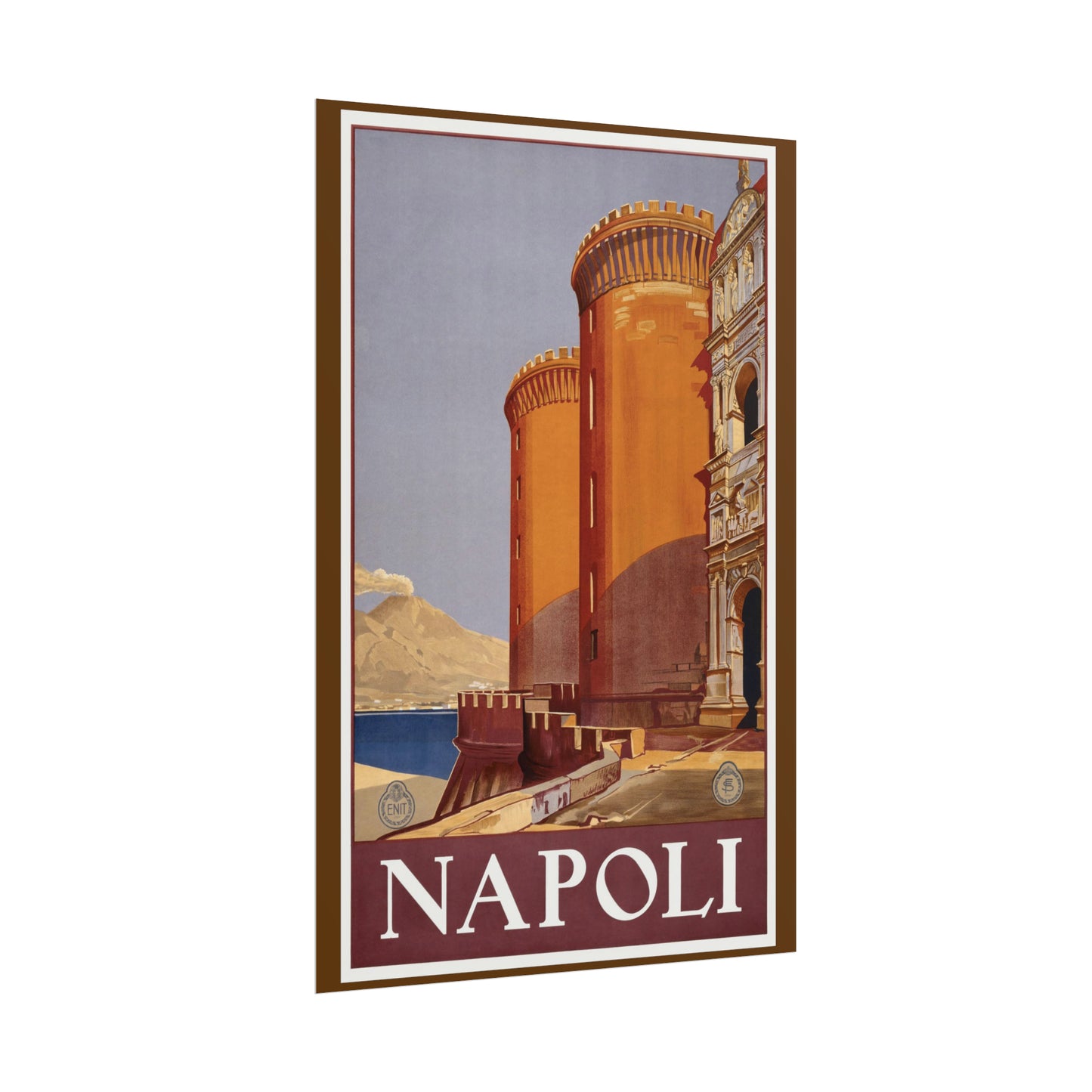 Vintage Travel Poster - Napoli - Rolled Poster