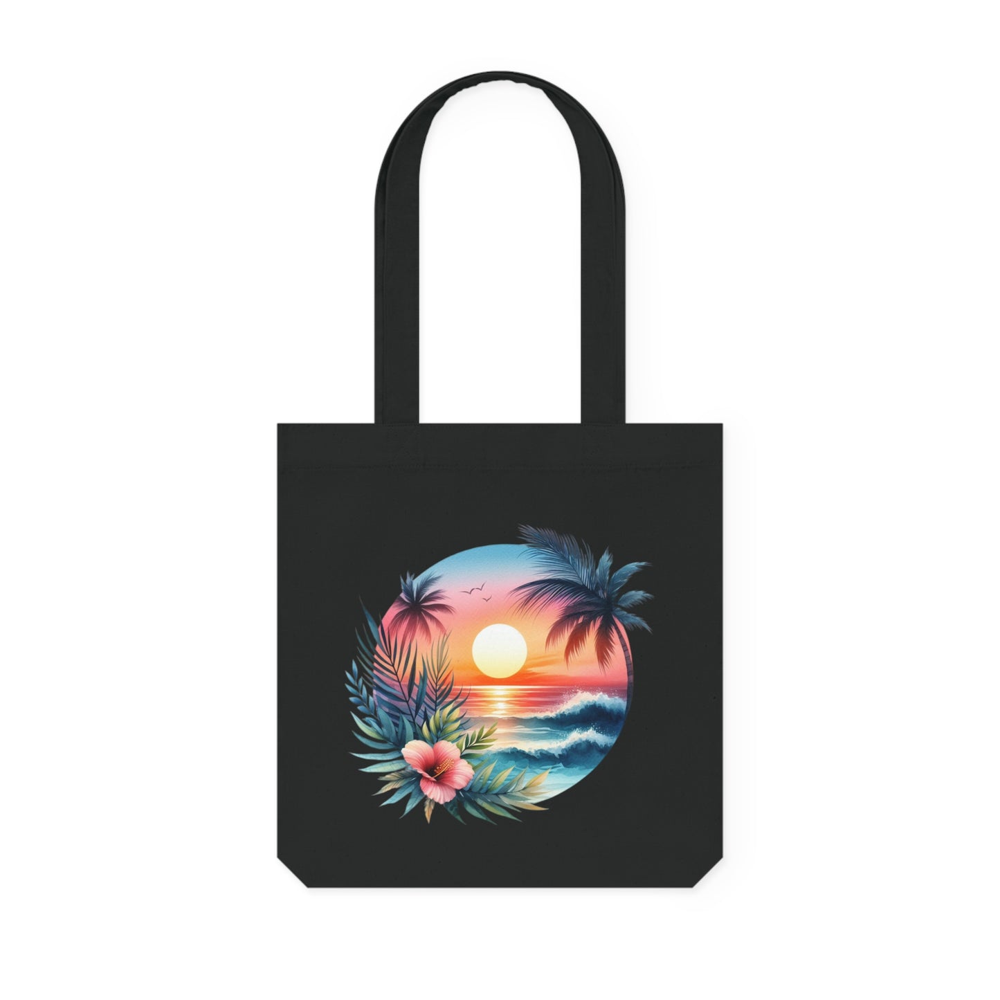 Tropical Sunset - Woven Tote Bag