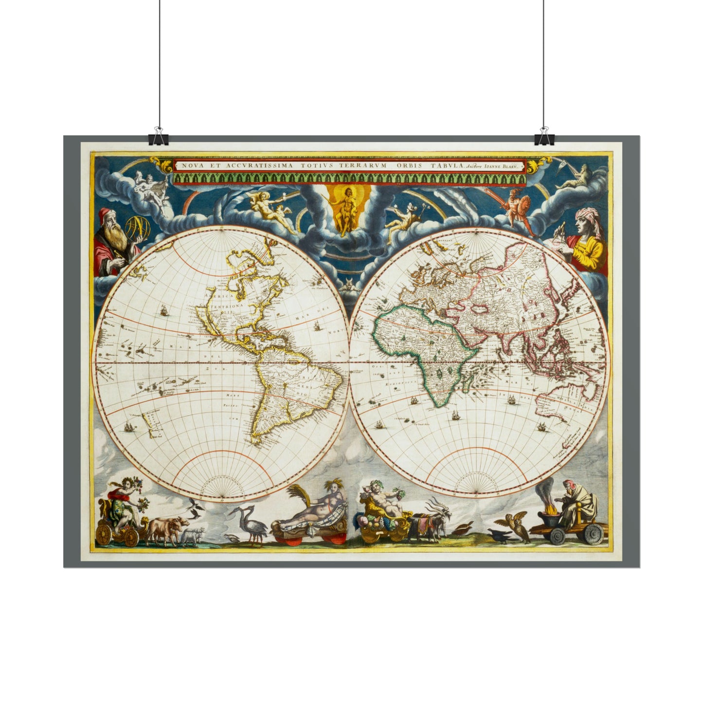 Vintage World Map 4 - Rolled Poster