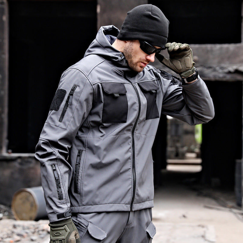 Soft-Shell Tactical Windbreaker Jacket