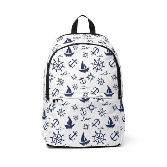 Nautical Pattern - Fabric Backpack