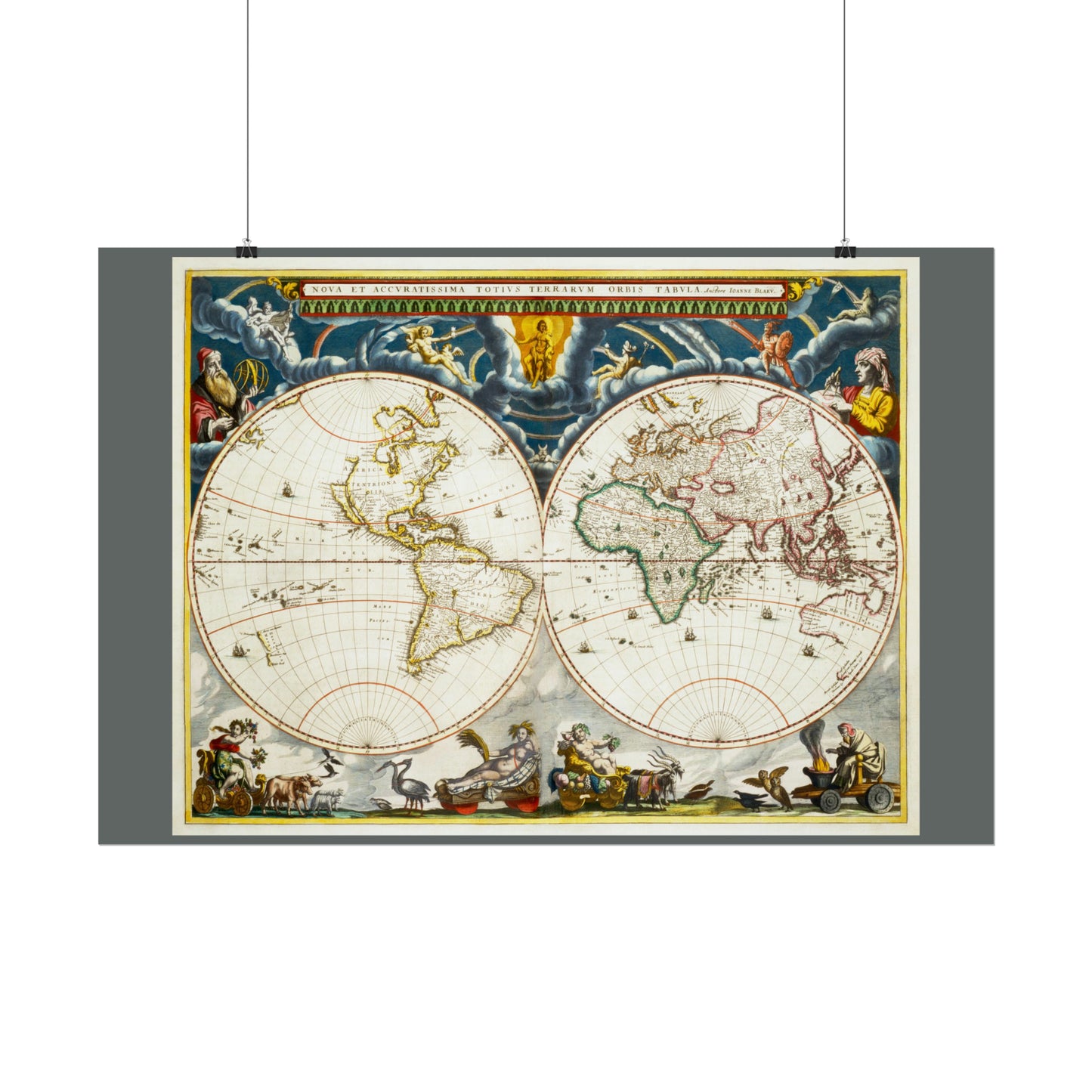 Vintage World Map 4 - Rolled Poster