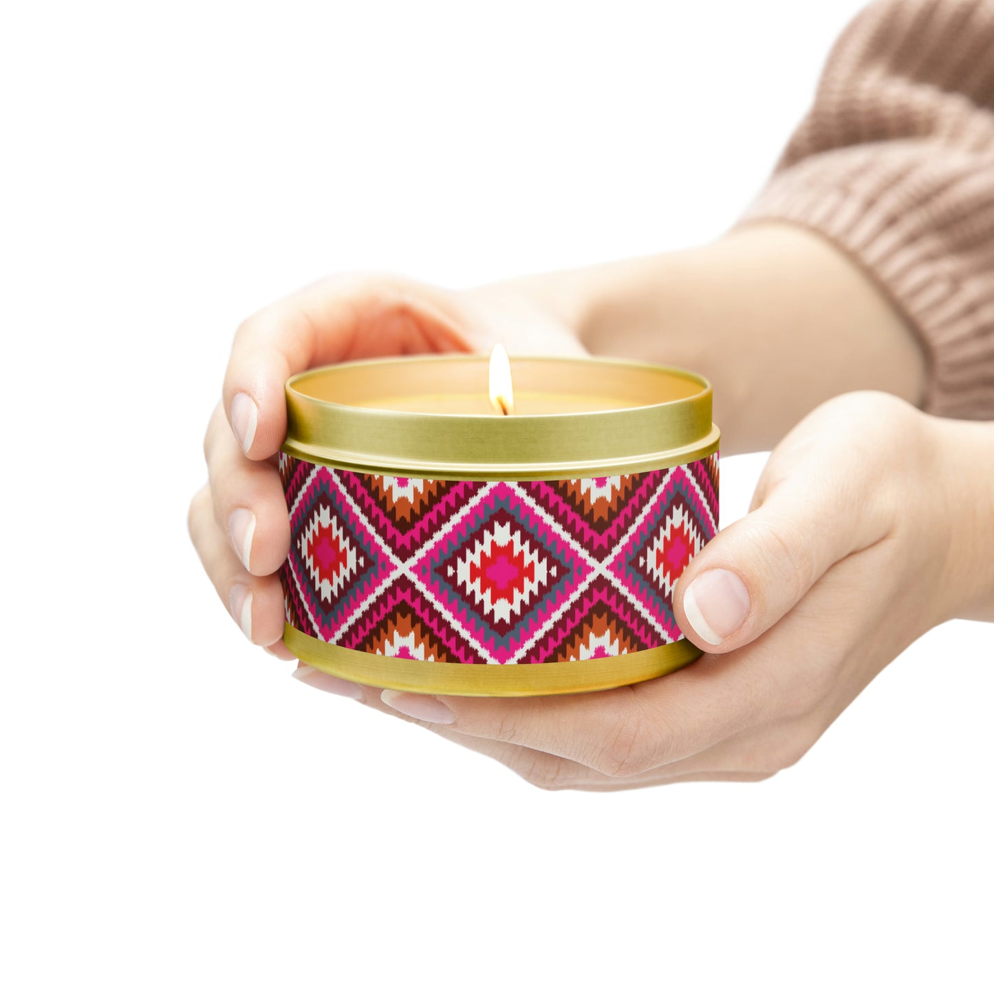 Navajo Pattern- Scented Tin Candles