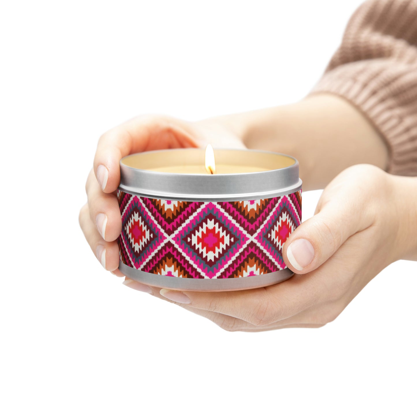 Navajo Pattern- Scented Tin Candles