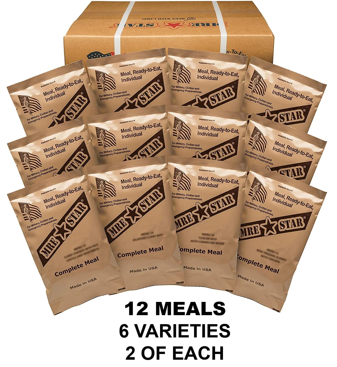 Case of 12  Standard with Ready to Eat Meal