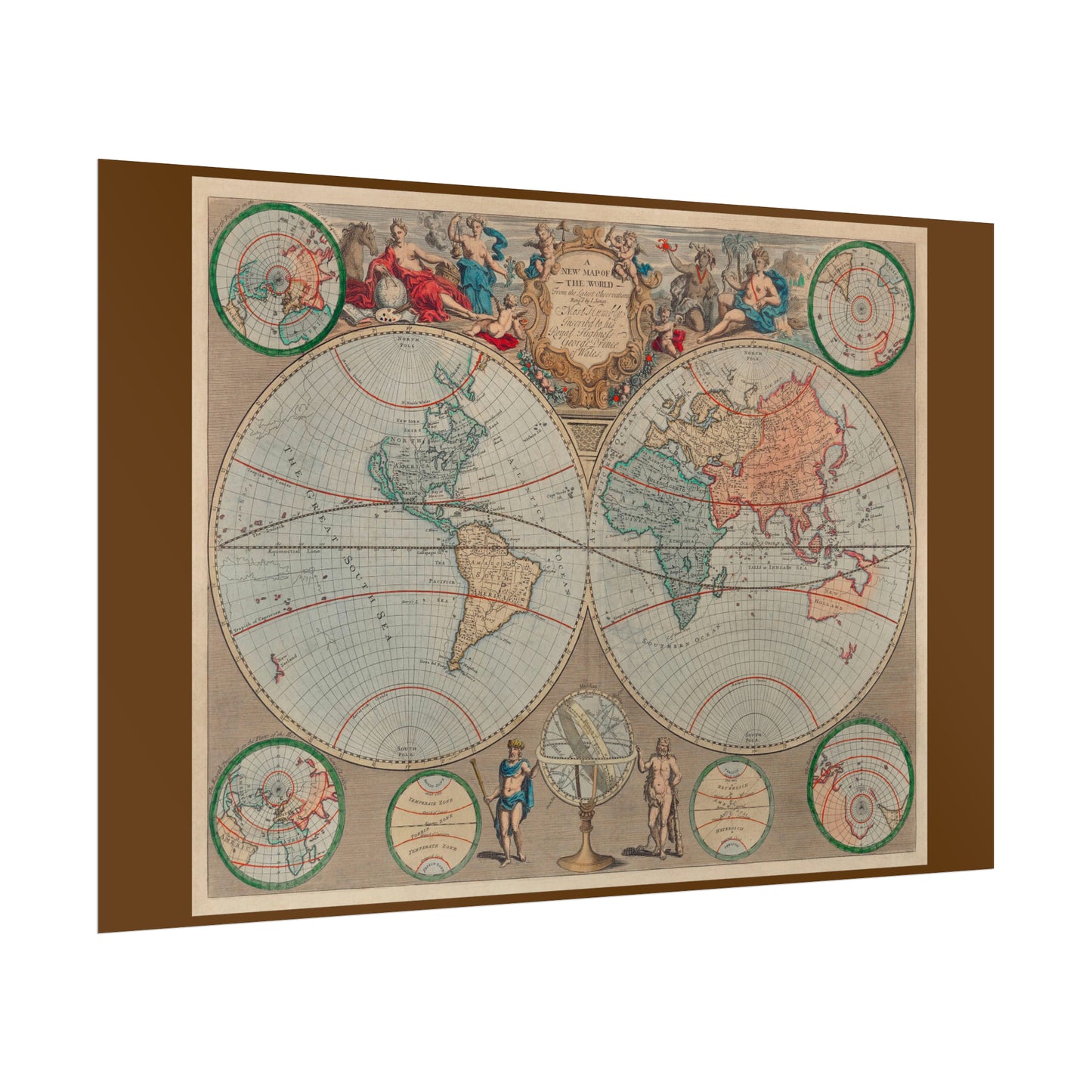 Vintage World Map 1 - Rolled Poster