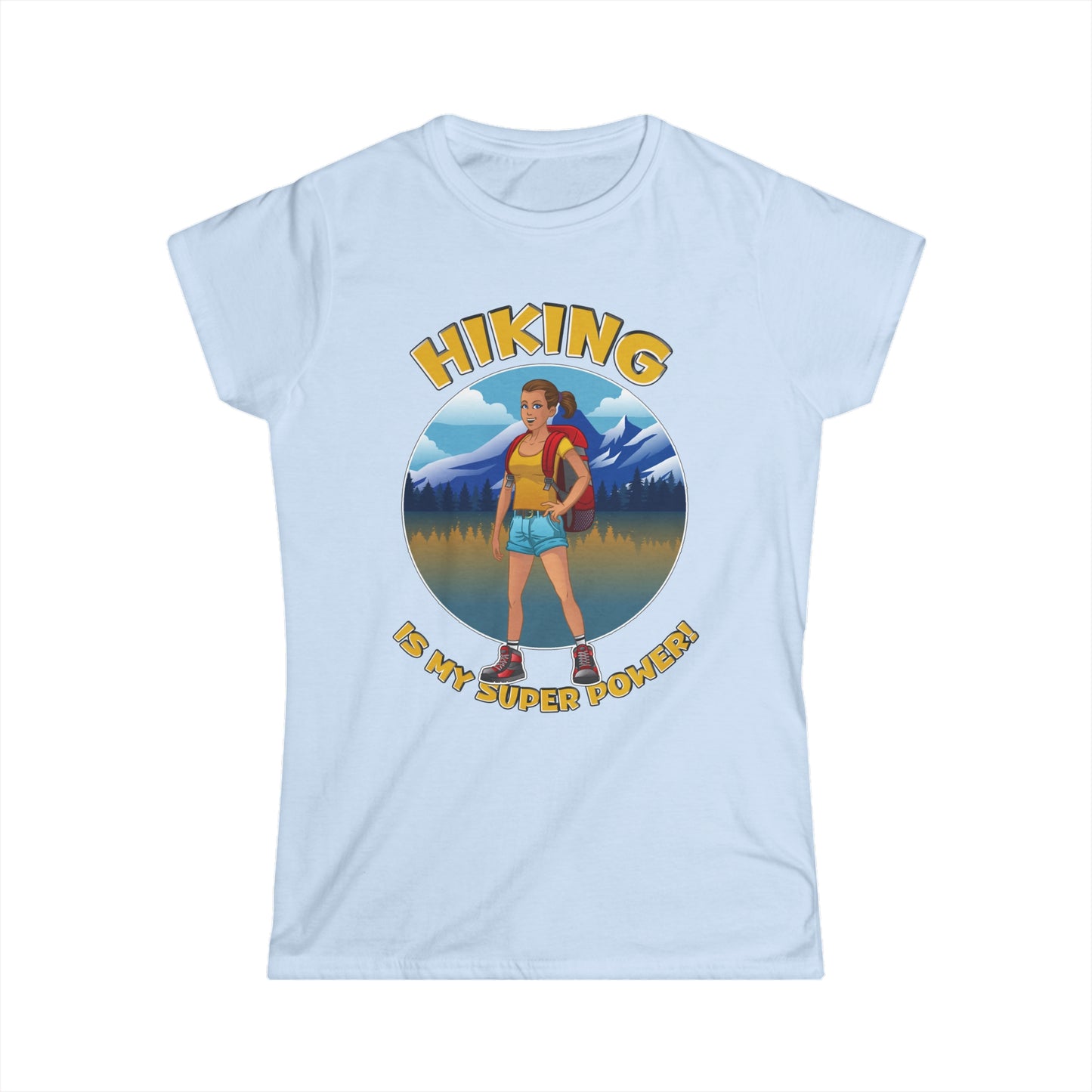 Hiking is my Super Power - Junior Fit Softstyle Tee