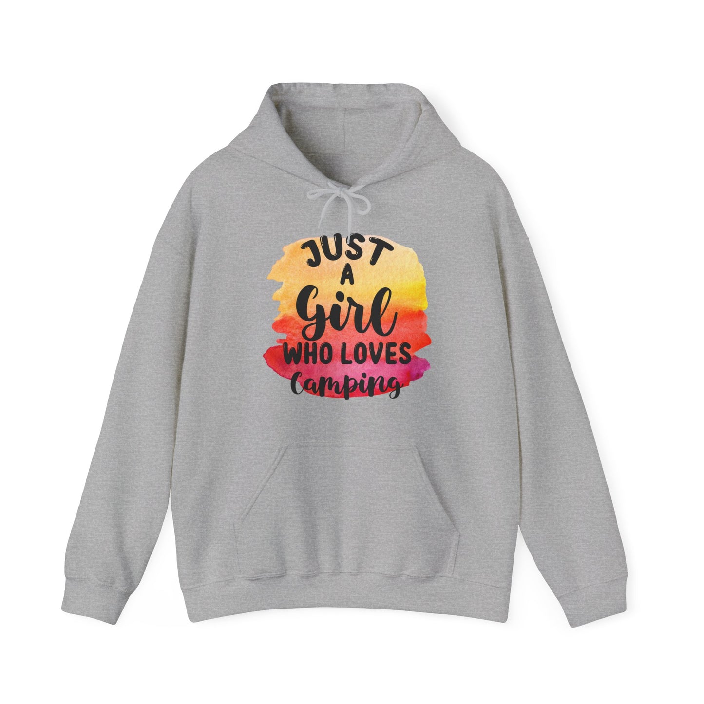 Just a Girl Who Loves Camping 1 - Heavy Blend™ Hooded Sweatshirt