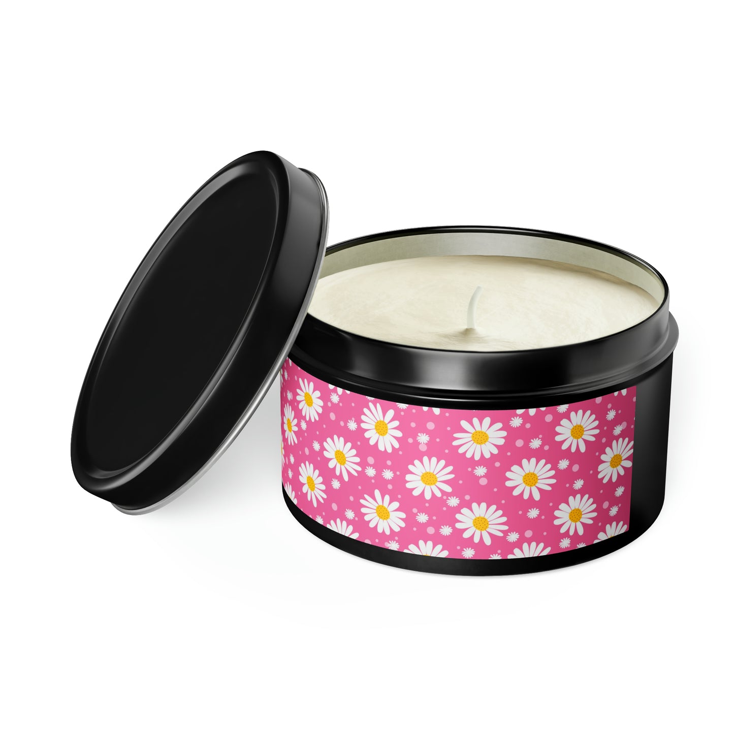 Daisies Pink - Scented Tin Candles