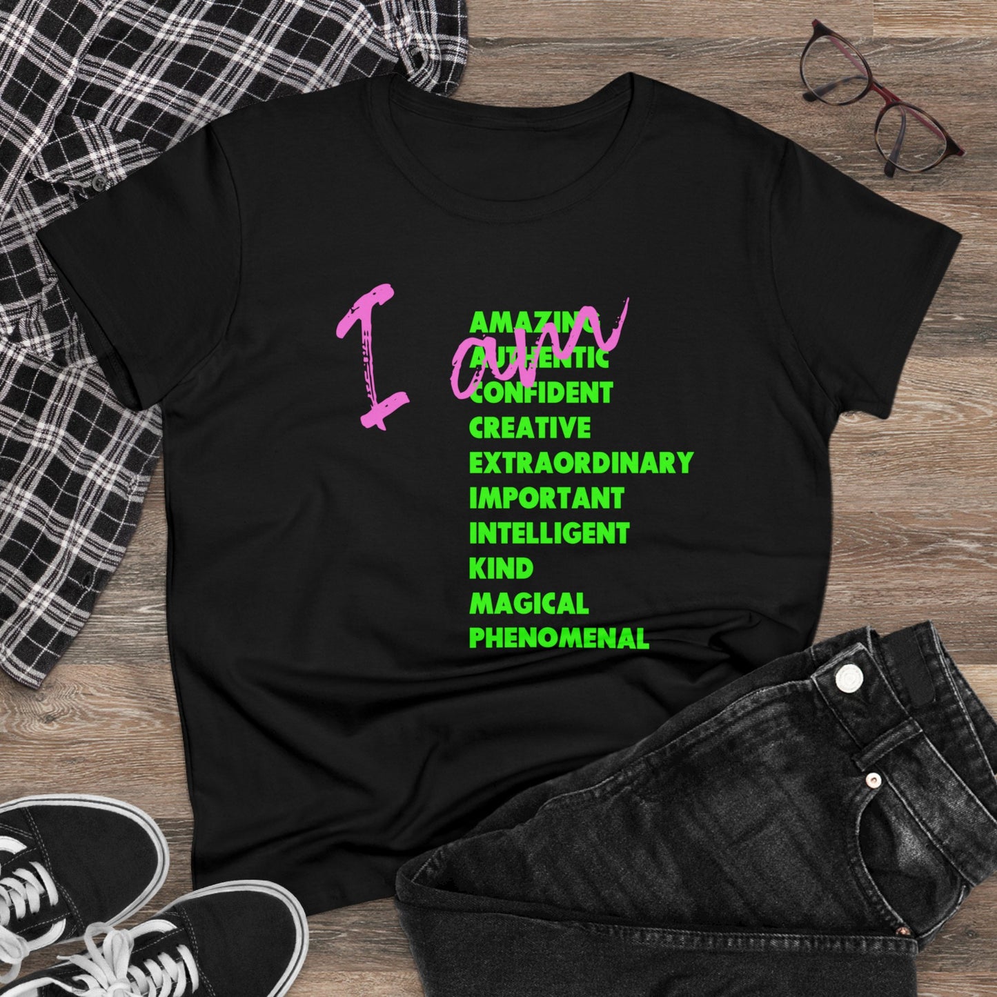 I am - Women's Midweight Cotton Tee