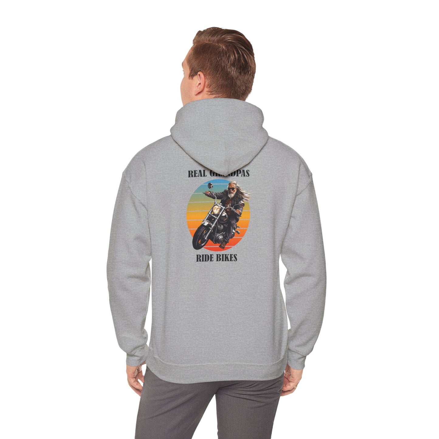 Grandpa Biker - Heavy Blend™ Hooded Sweatshirt