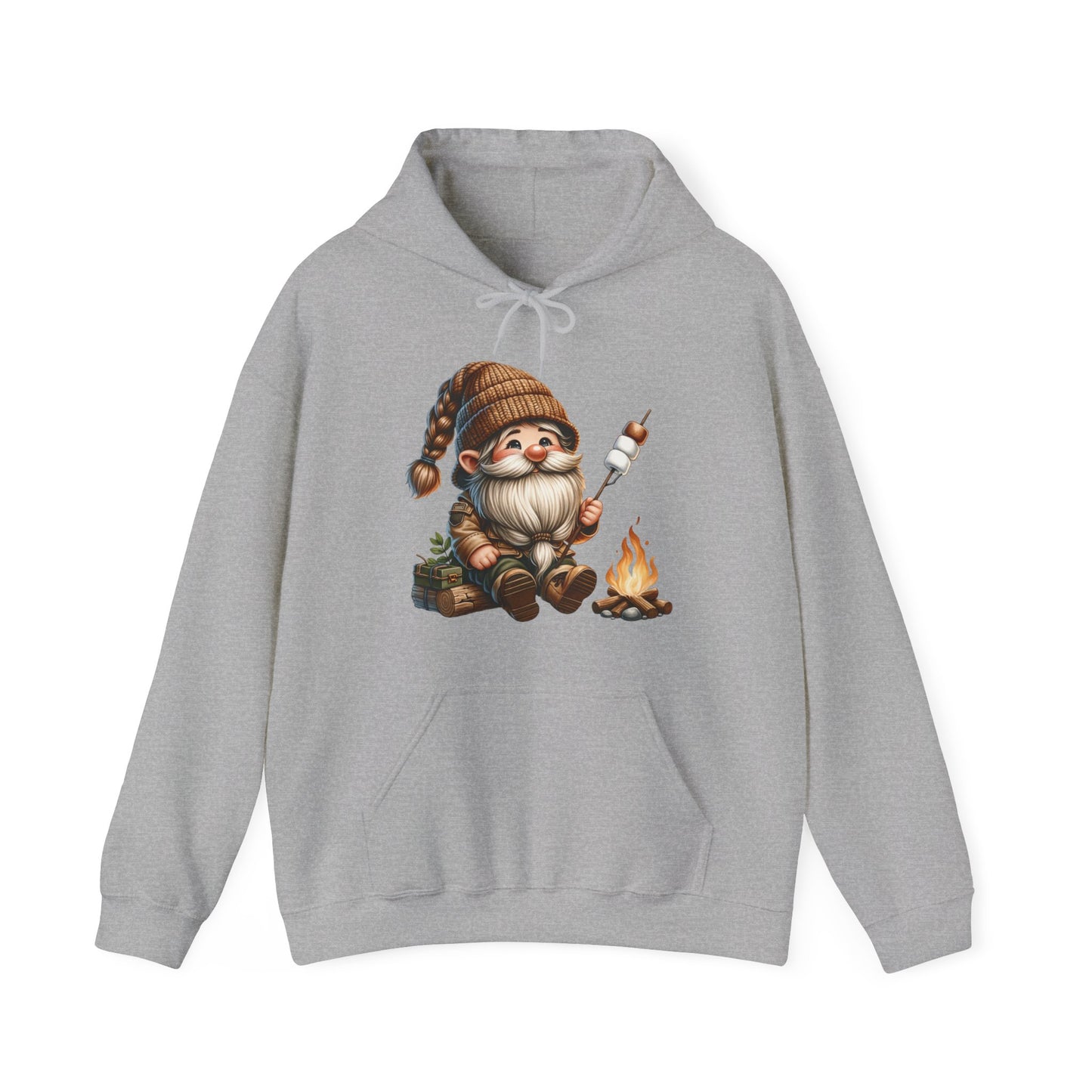 Gnome Roasting Marshmellows - Heavy Blend™ Hooded Sweatshirt