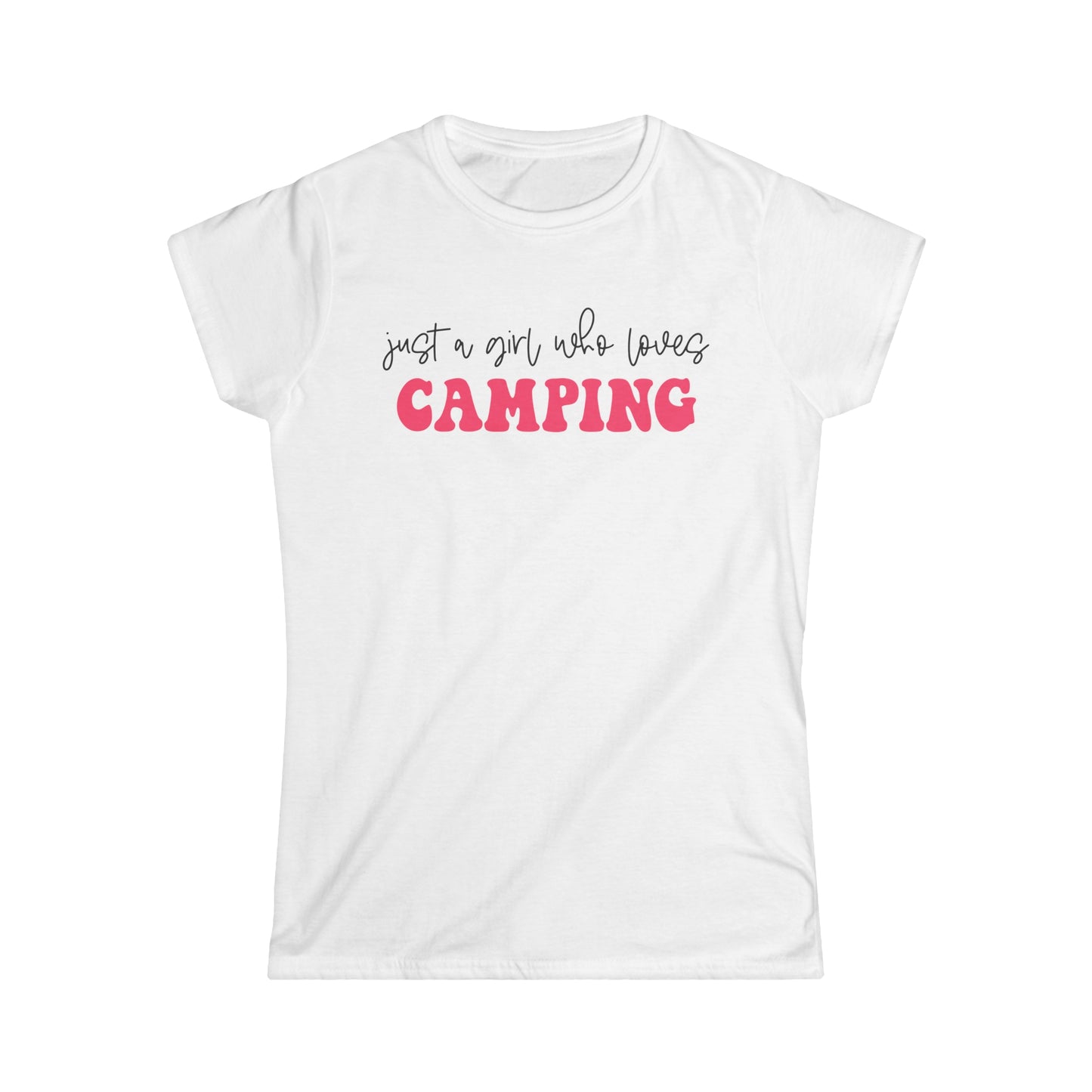 Just a Girl Who Loves Camping 2 - Junior Fit Softstyle Tee