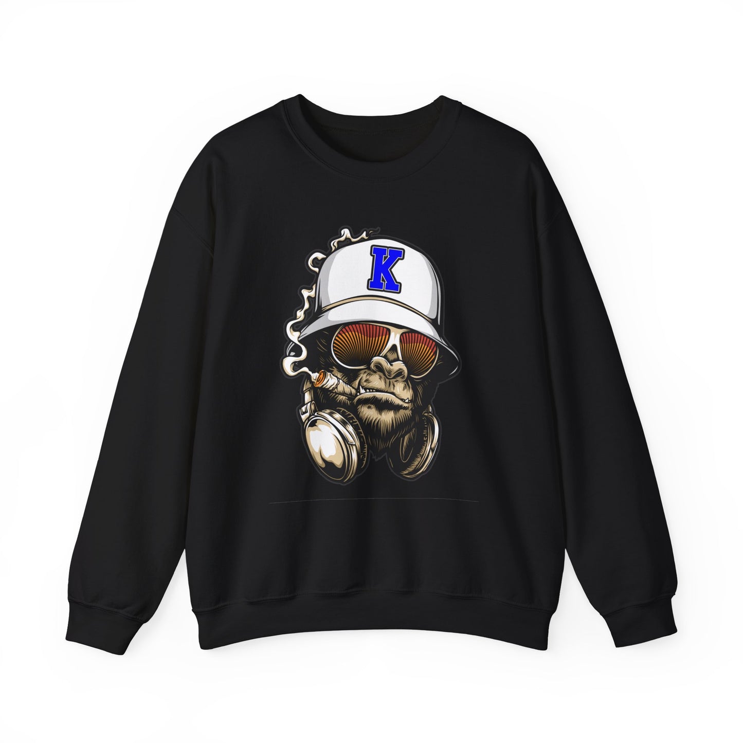 Gorilla Smoking (K) - Heavy Blend™ Crewneck Sweatshirt