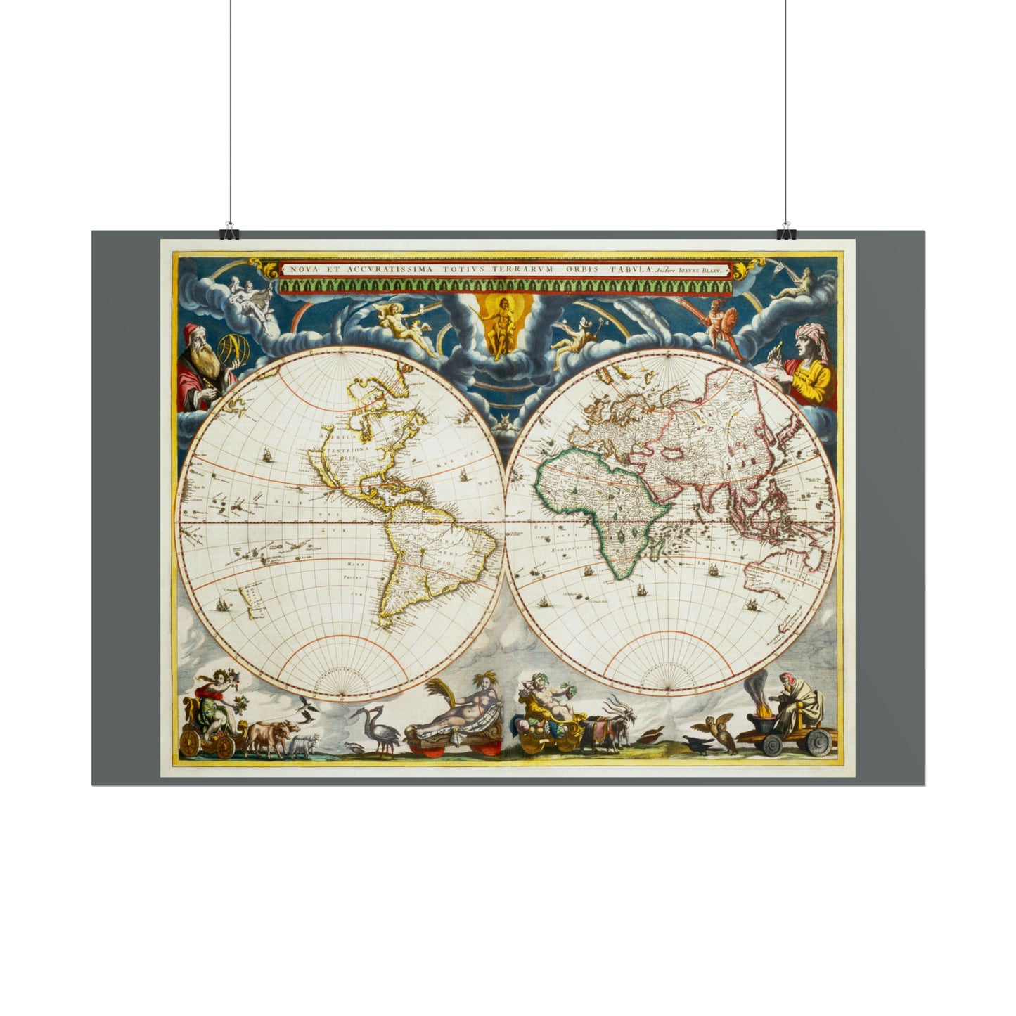 Vintage World Map 4 - Rolled Poster