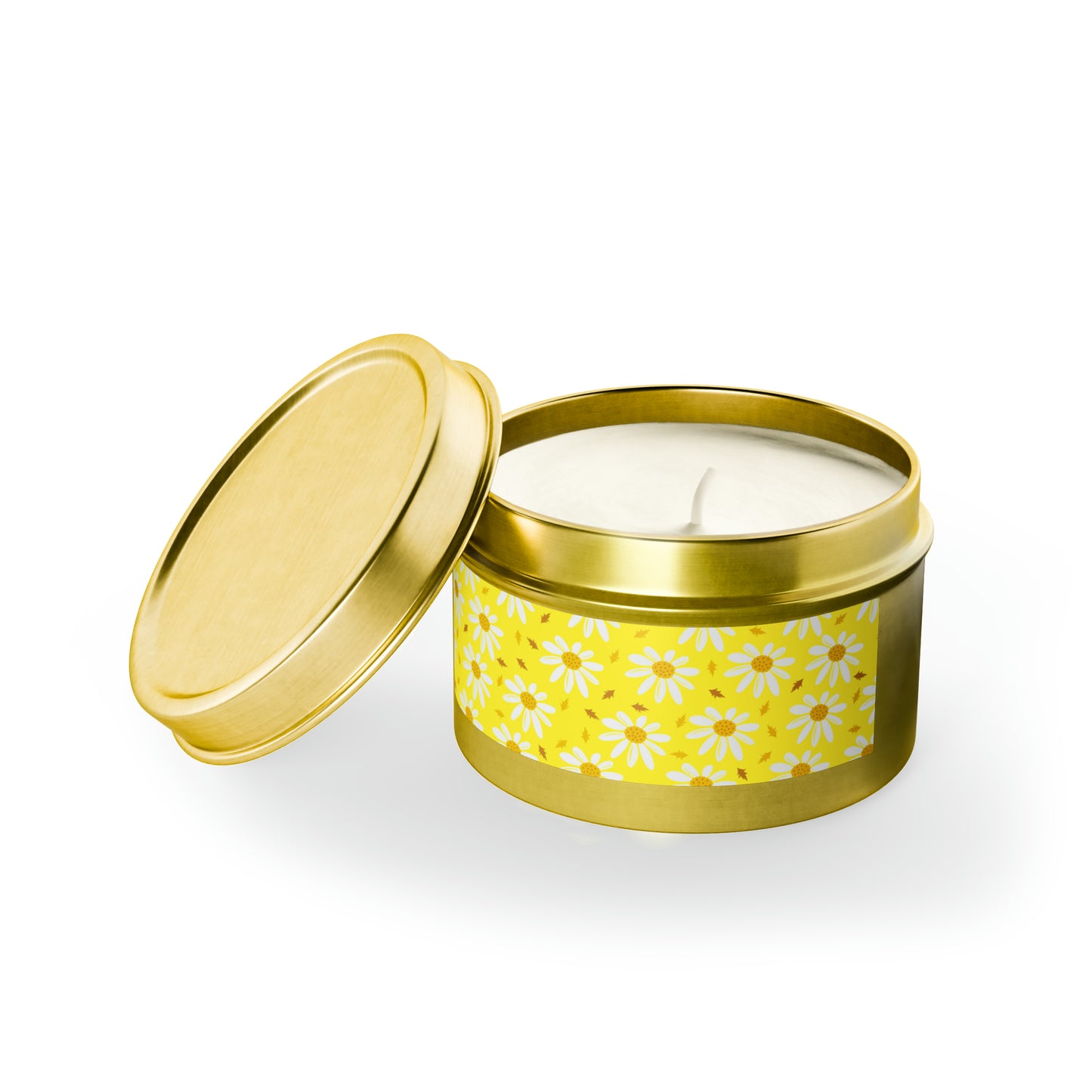 Daisies Yellow - Scented Tin Candles