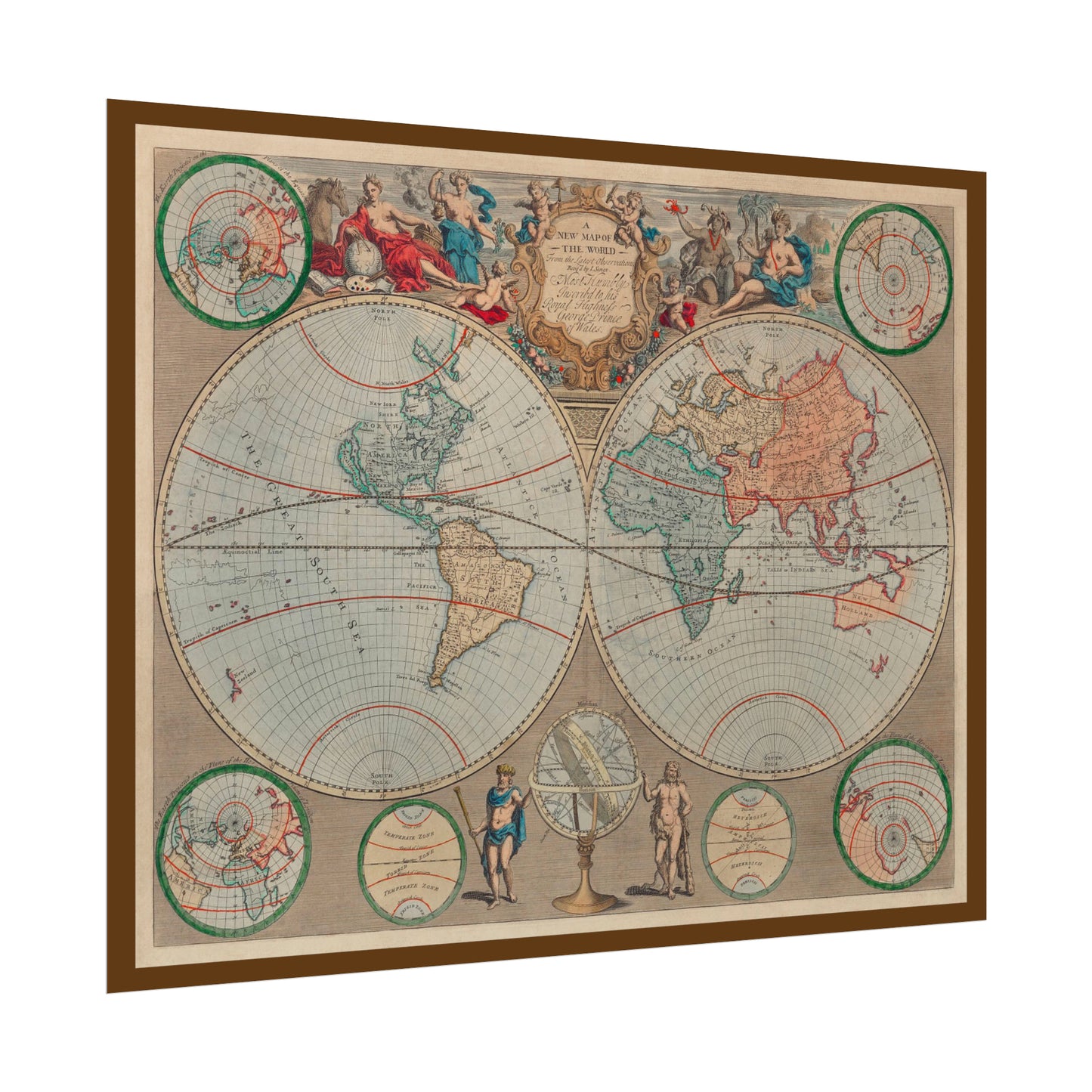 Vintage World Map 1 - Rolled Poster