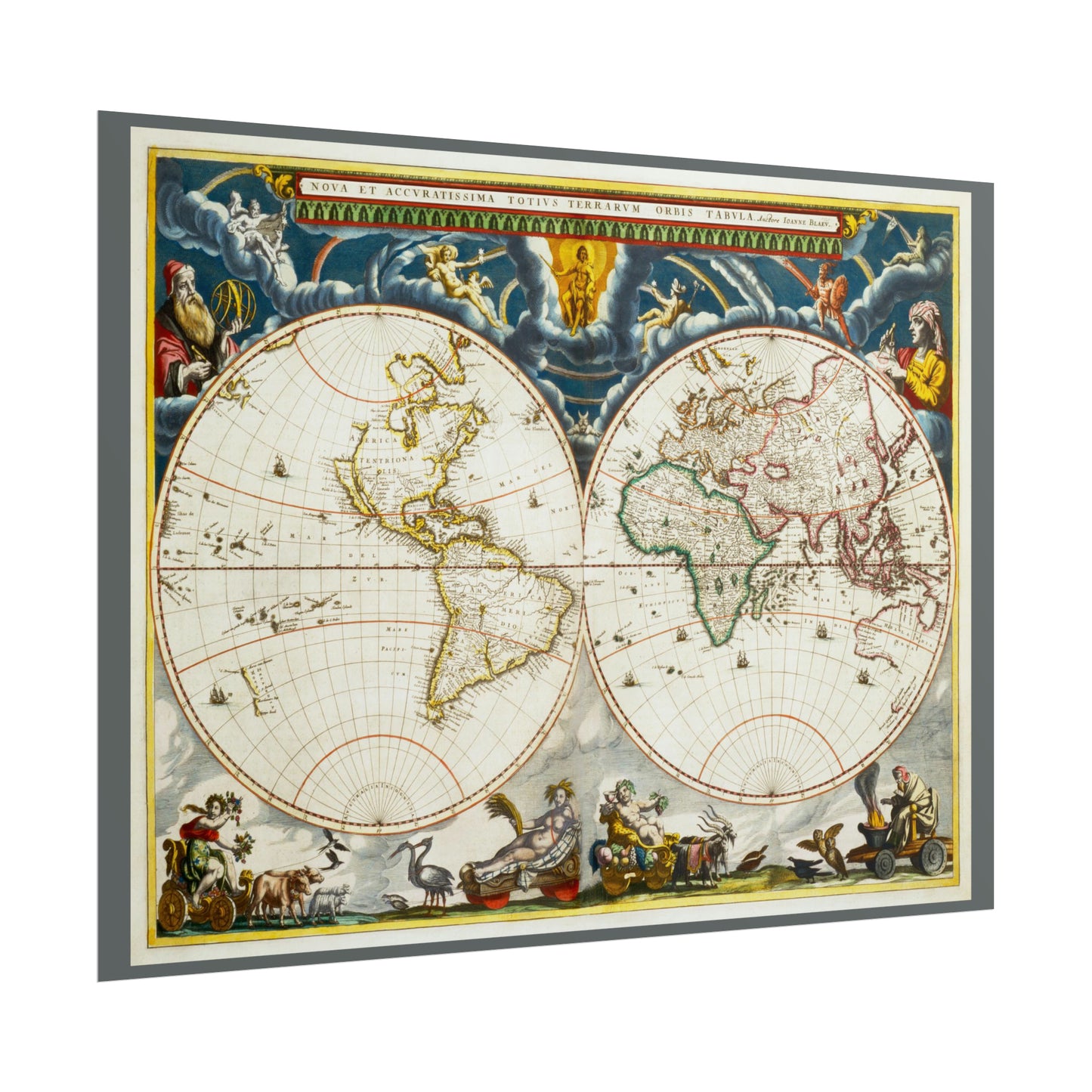 Vintage World Map 4 - Rolled Poster