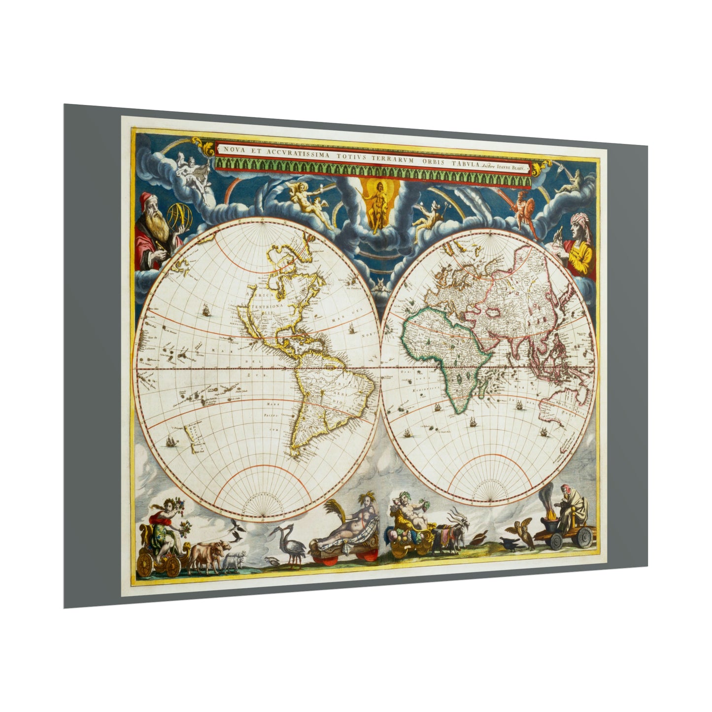 Vintage World Map 4 - Rolled Poster