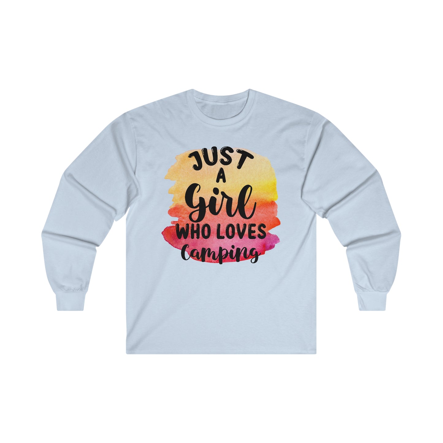 Just a Girl Who Loves Camping 1 - Ultra Cotton Long Sleeve Tee