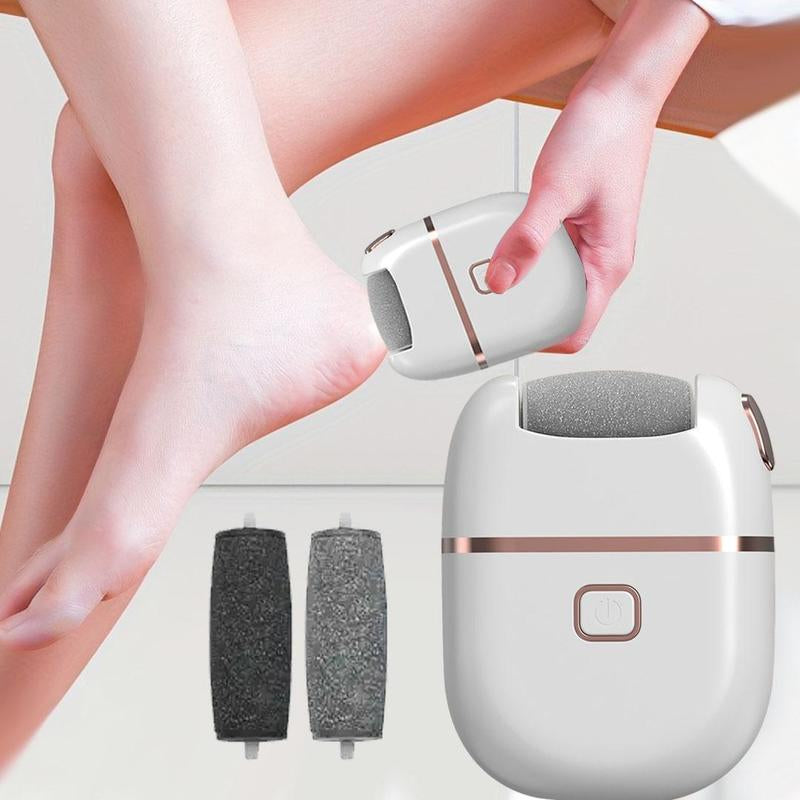 Electric Foot Callus Remover, Rechargeable Foot File & 2 Counts Polishing Heads, Foot File Tool for Calluses, Hard Skin, Pedicure Tool, Exfoliating Foot, Feet Callus Remover, Fall Gift, Shop Tiktok Shop, Corn Remover for Feet, Christmas Gift