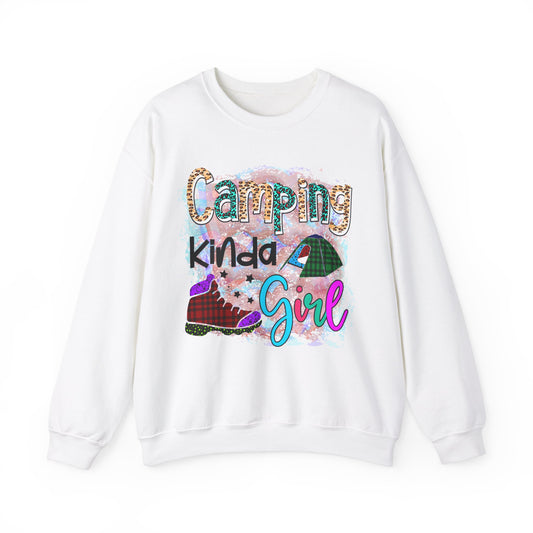 Camping Kinda Girl 2 - Heavy Blend™ Crewneck Sweatshirt