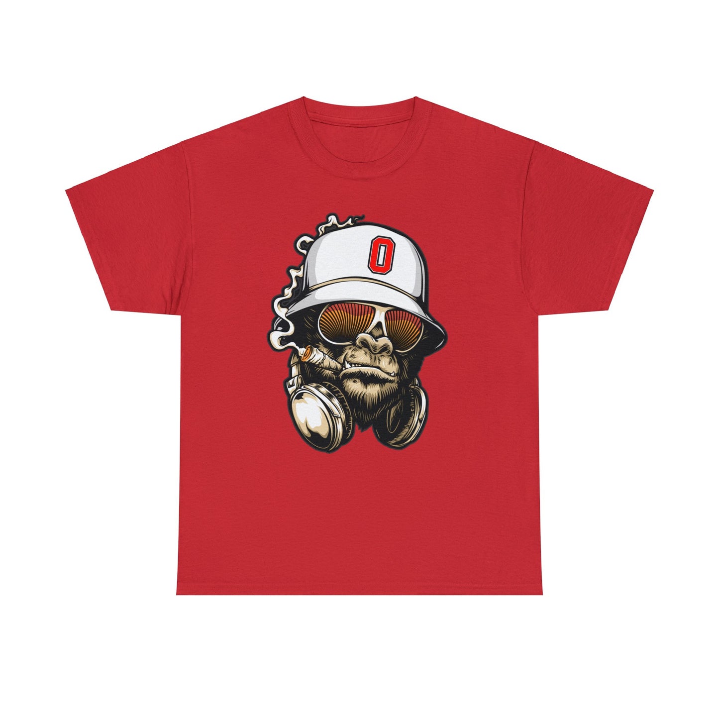 Gorilla Smoking (O) - Heavy Cotton Tee