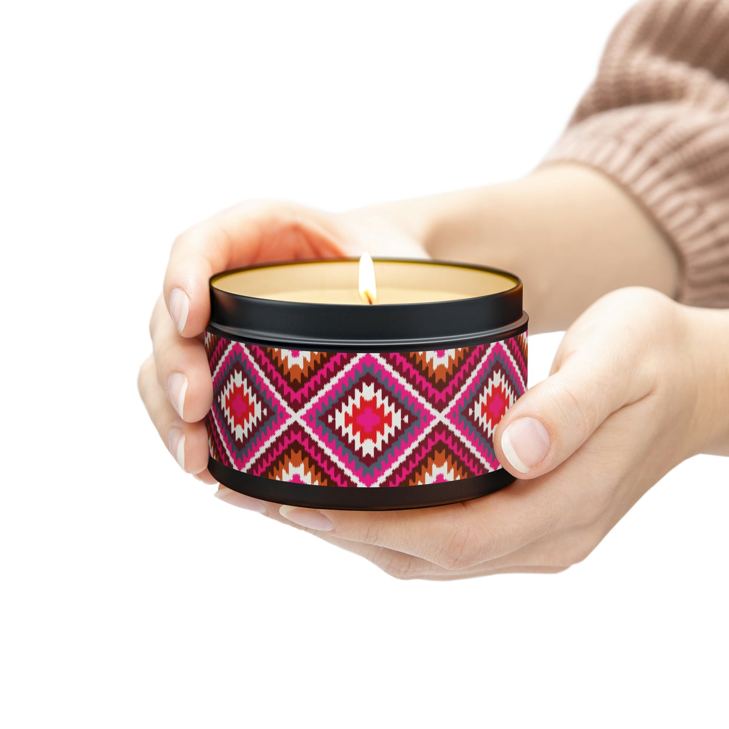 Navajo Pattern- Scented Tin Candles