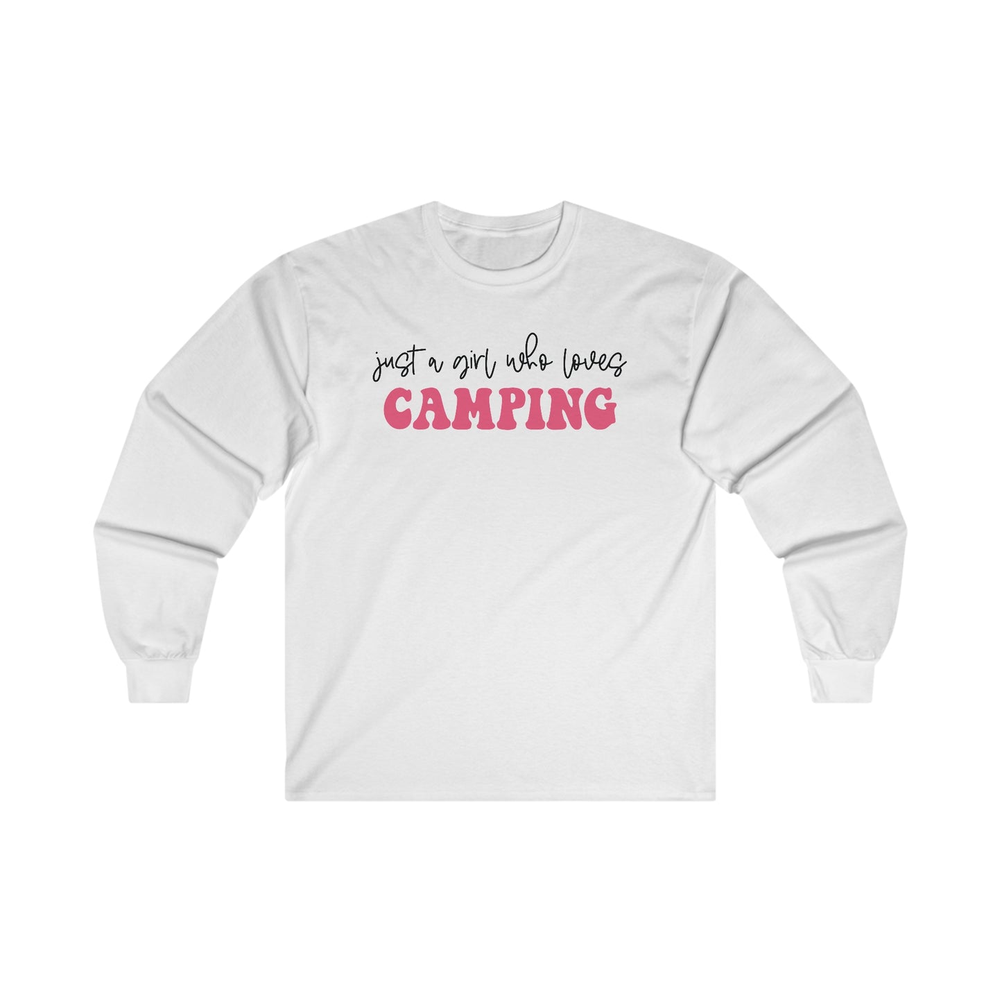 Just a Girl Who Loves Camping 2 - Ultra Cotton Long Sleeve Tee