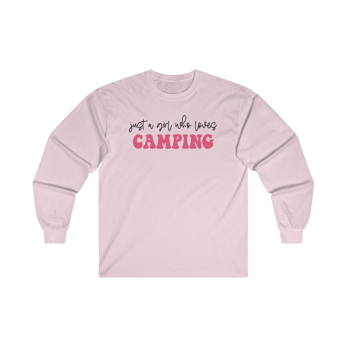 Just a Girl Who Loves Camping 2 - Ultra Cotton Long Sleeve Tee