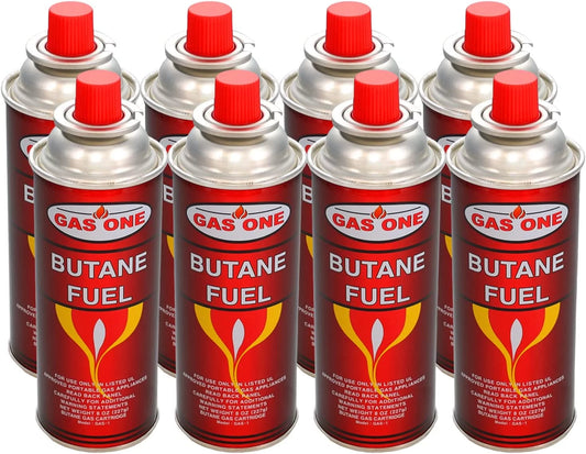 Butane Fuel Canisters - Set of 8 Cans