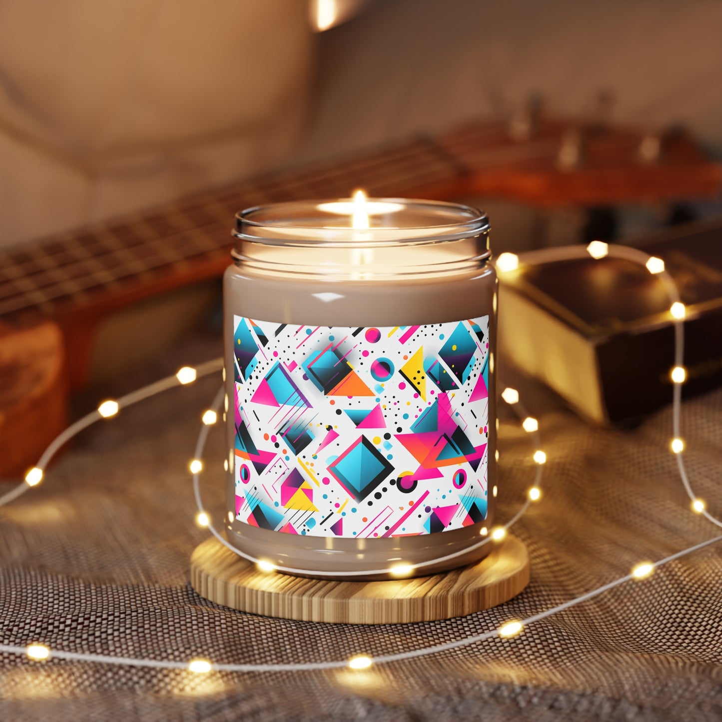 Colorful Geometric Shapes - Scented Candles, 9oz