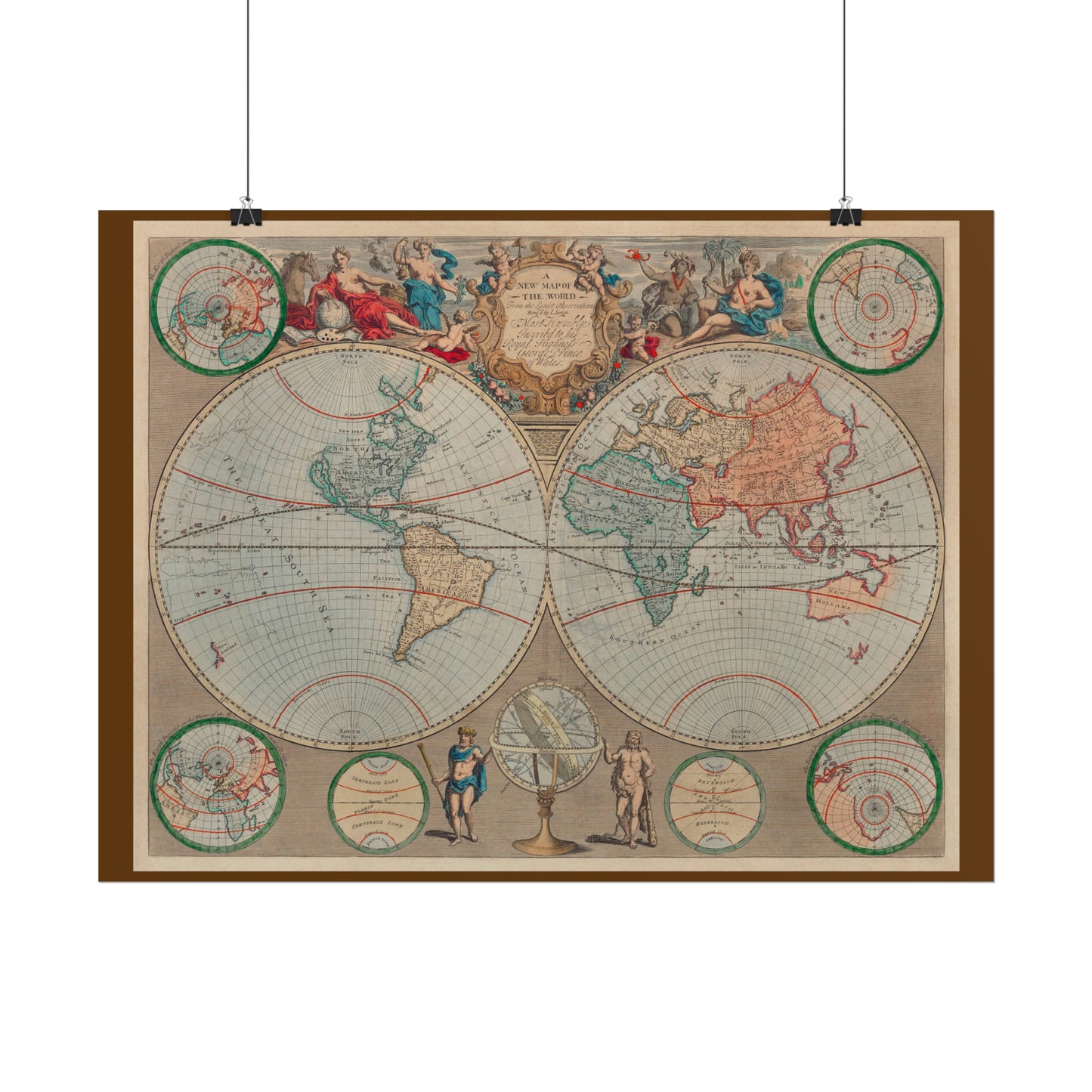 Vintage World Map 1 - Rolled Poster