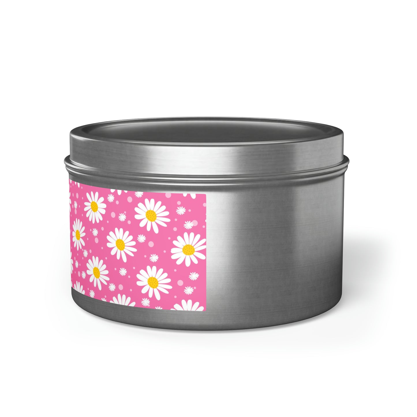 Daisies Pink - Scented Tin Candles