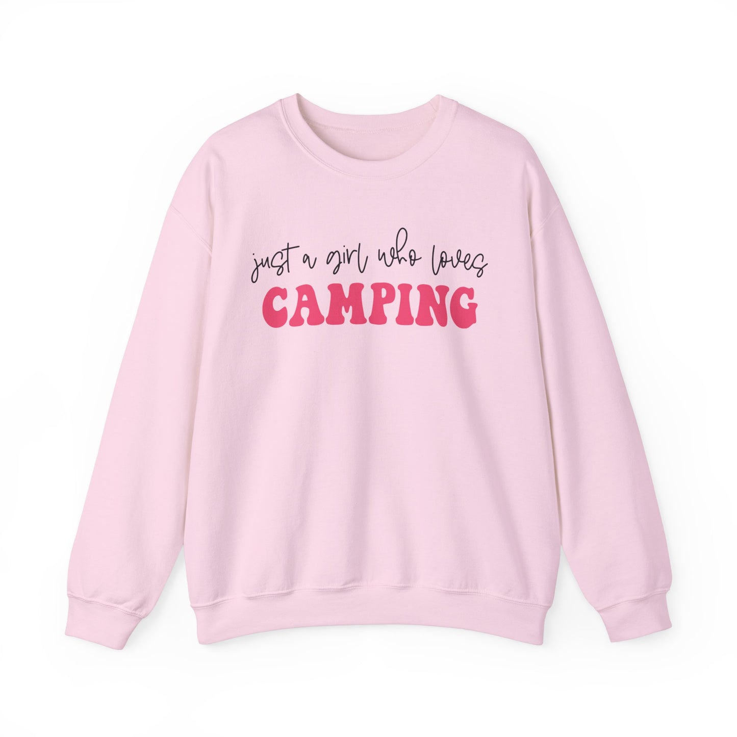 Just a Girl Who Loves Camping 2 - Heavy Blend™ Crewneck Sweatshirt