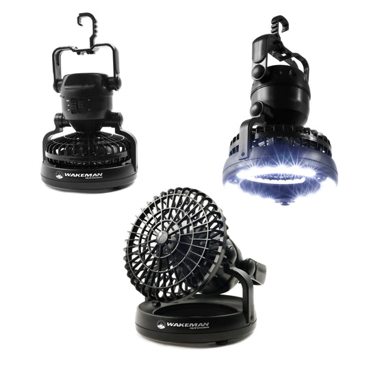 Camping Lantern with Ceiling Fan - Weather-Resistant Tent Light Camping Accessories 