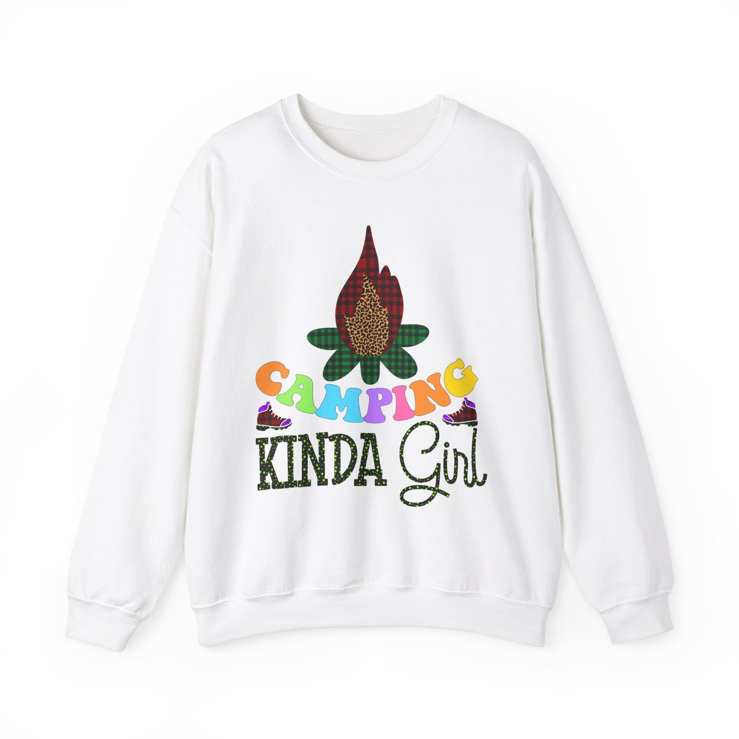 Camping Kinda Girl - Heavy Blend™ Crewneck Sweatshirt